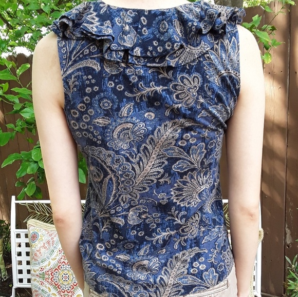 Ralph Lauren Ruffle Top - Picture 4 of 4